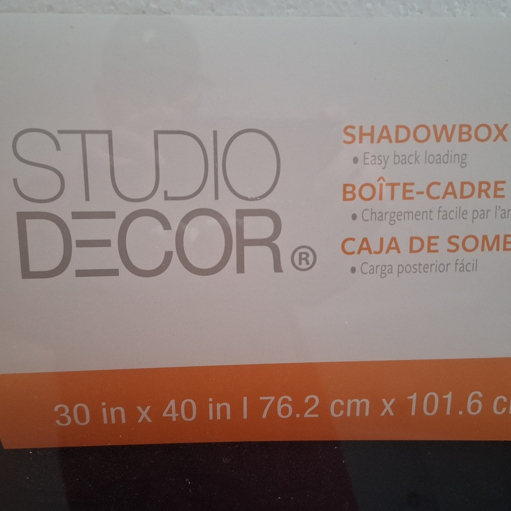 Studio Decor Shadowbox Frame - Orange and Black